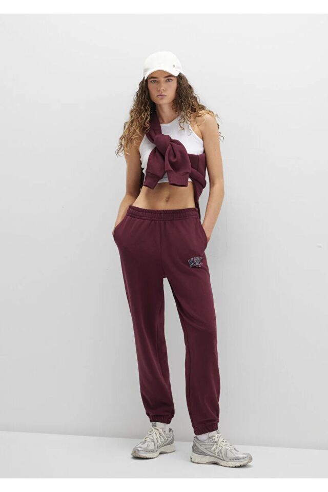 MAVİ KADIN ÖRME PANTOLON Maroon Banner 1010757-90705