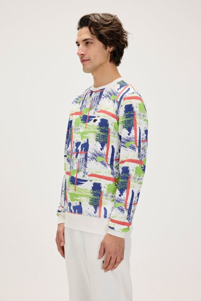 BAD BEAR ERKEK FLAME CREWNECK 24.02.12.017