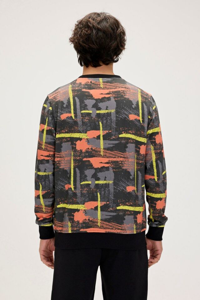 BAD BEAR ERKEK FLAME CREWNECK 24.02.12.017