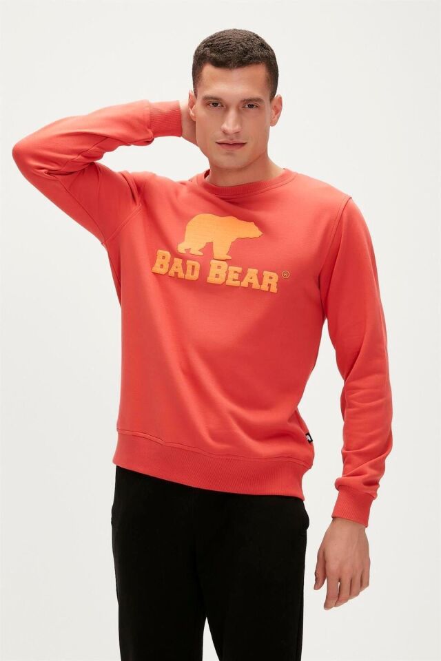 BAD BEAR ERKEK LOGO CREWNECK 22.02.12.007 YEŞİL - S