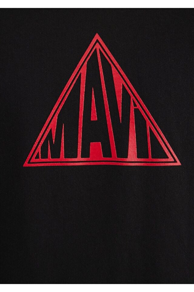 MAVİ ERKEK MAVİ BASKILI TİŞÖRT Siyah 0612524-900