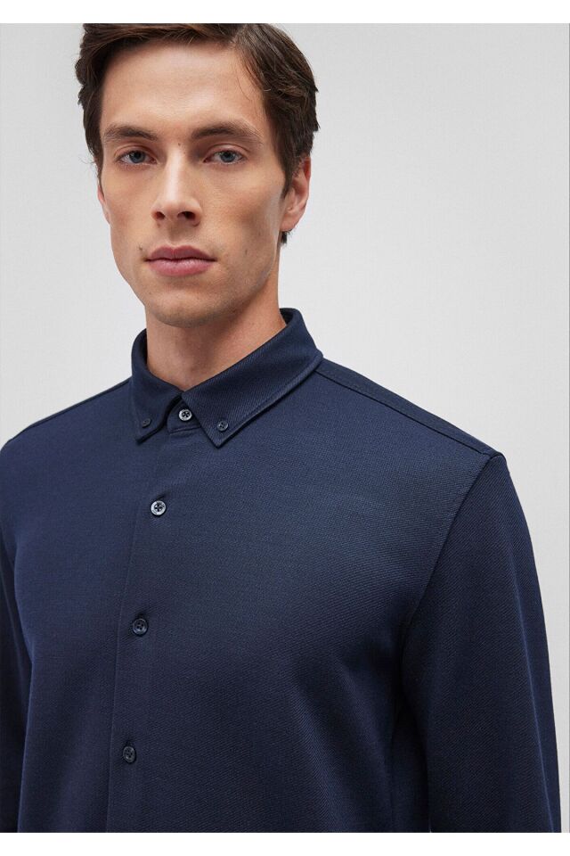 MAVİ ERKEK UZUN KOL GÖMLEK Baritone Blue 0211236-86415