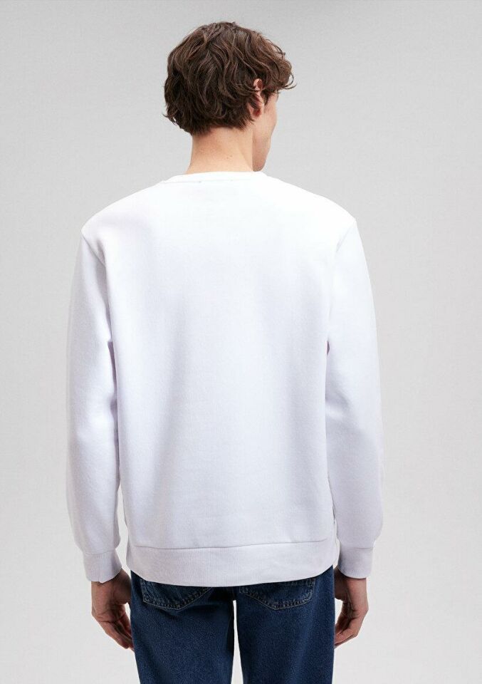 MAVİ ERKEK MİAV BASKILI SWEATSHIRT Beyaz 0610925-620