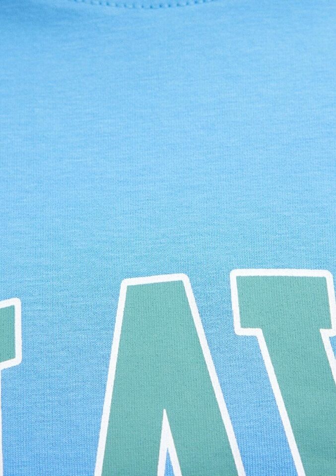 MAVİ KADIN MAVİ BASKILI TİŞÖRT Çini Mavi 1600843-70858