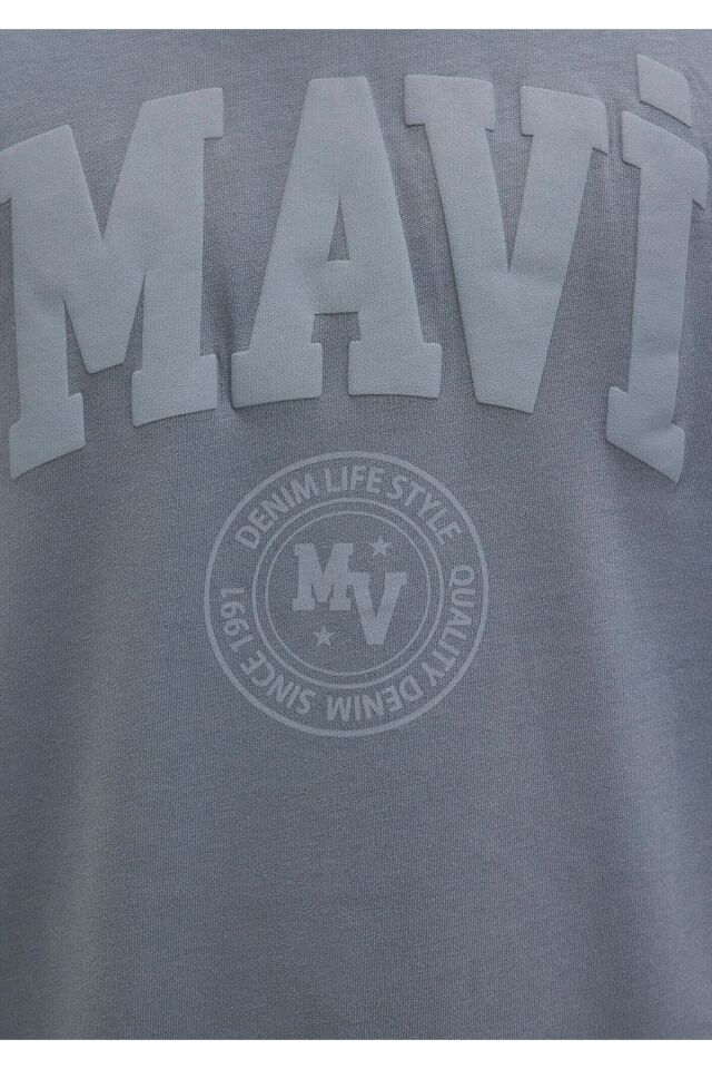 MAVİ ERKEK MAVİ BASKILI TİŞÖRT Fırtına Gri 0612897-80889