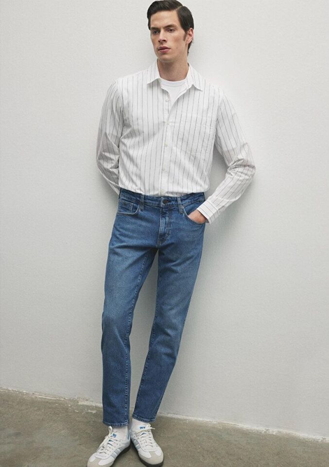 MAVİ ERKEK LONDON Mid Brushed Classic Denim 0010172-85902