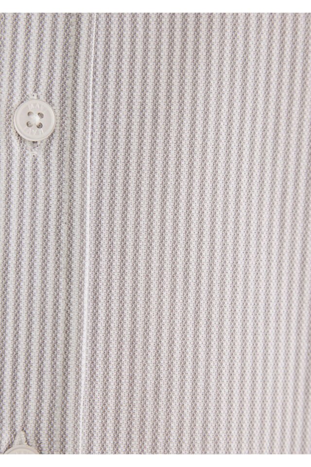 MAVİ ERKEK ÇİZGİLİ GÖMLEK Gri 0211402-82577