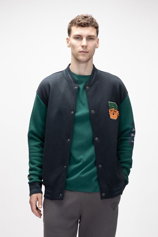 BAD BEAR ERKEK POLAR ELEVEN COLLAGE JACKET 25.02.15.007