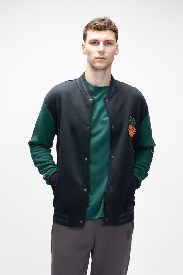 BAD BEAR ERKEK POLAR ELEVEN COLLAGE JACKET 25.02.15.007