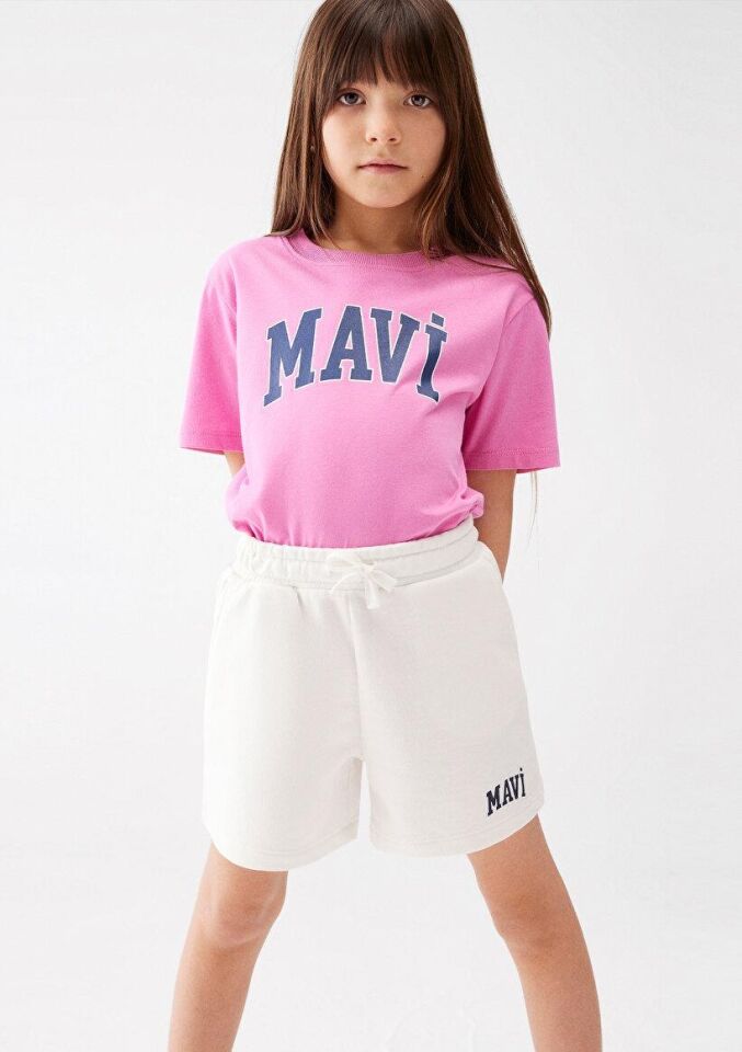 MAVİ KADIN MAVİ LOGO TİŞÖRT TATLI PEMBE 7610109-71033