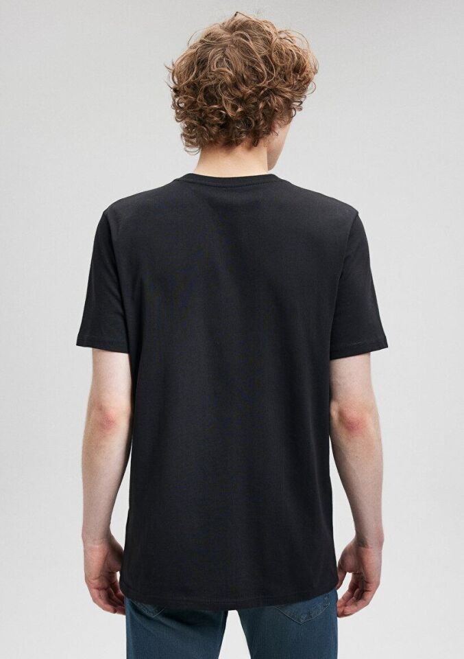 MAVİ ERKEK BASKILI TİŞÖRT Siyah 066000-900