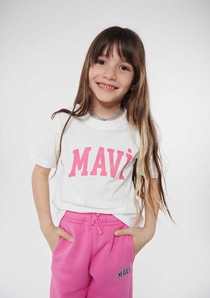 MAVİ ÇOCUK MAVİ LOGO TİŞÖRT Kırık Beyaz 7610109-70057