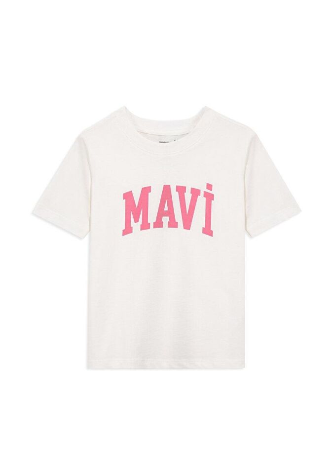 MAVİ ÇOCUK MAVİ LOGO TİŞÖRT Kırık Beyaz 7610109-70057