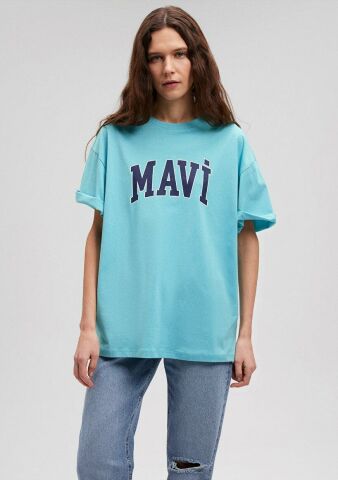 MAVİ KADIN MAVİ BASKILI TİŞÖRT Su Mavisi 1600843-71463