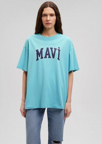 MAVİ KADIN MAVİ BASKILI TİŞÖRT Su Mavisi 1600843-71463