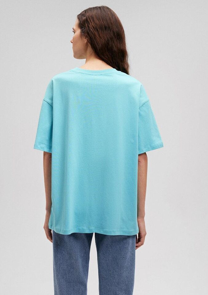 MAVİ KADIN MAVİ BASKILI TİŞÖRT Su Mavisi 1600843-71463