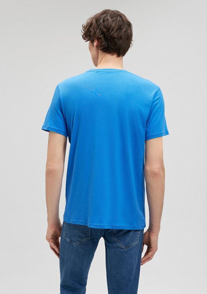 MAVİ ERKEK MAVİ LOGO TİŞÖRT Gök Mavi 065781-81347