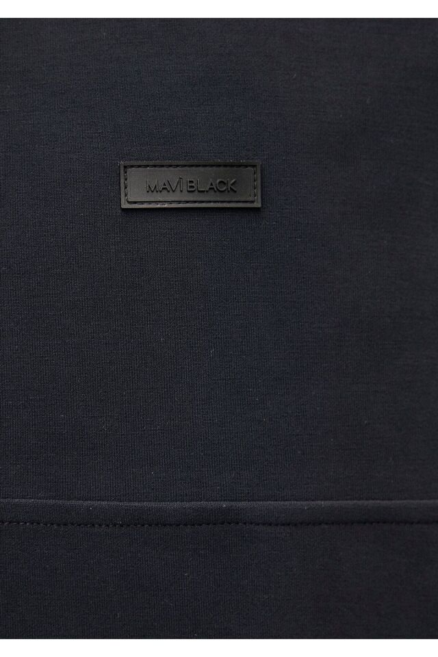 MAVİ ERKEK KAPÜŞONLU FERMUARLI SWEATSHIRT Jet Siyah 0S10209-71379