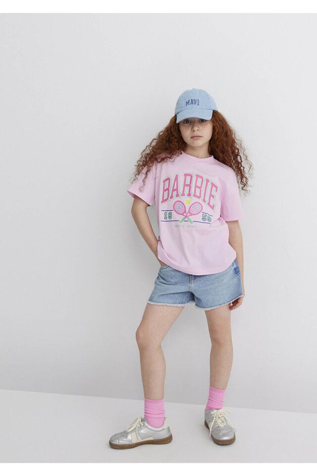 MAVİ ÇOCUK BARBIE BASKILI TİŞÖRT Şeker Pembe 7610312-86959