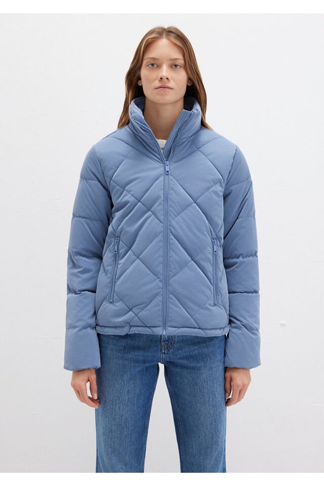 MAVİ KADIN ELMAS KAPİTONE CEKET Soluk Taş Mavi 1110230-70738