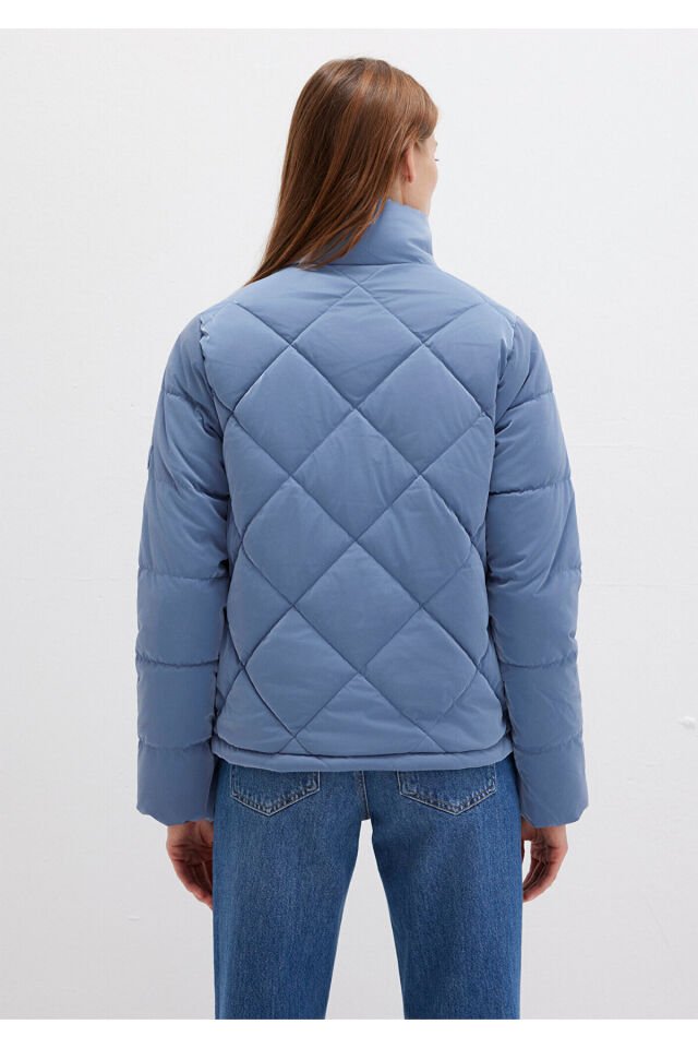 MAVİ KADIN ELMAS KAPİTONE CEKET Soluk Taş Mavi 1110230-70738