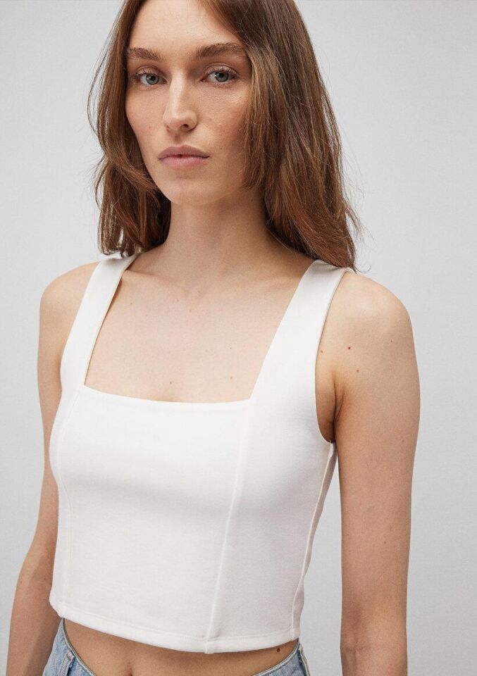 MAVİ KADIN ASKILI PENYE Kırık Beyaz 1612657-70057