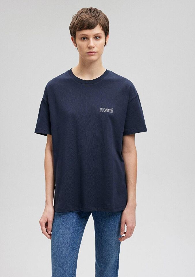 MAVİ KADIN KISA KOLLU PENYE Gece Lacivert 1611309-70490