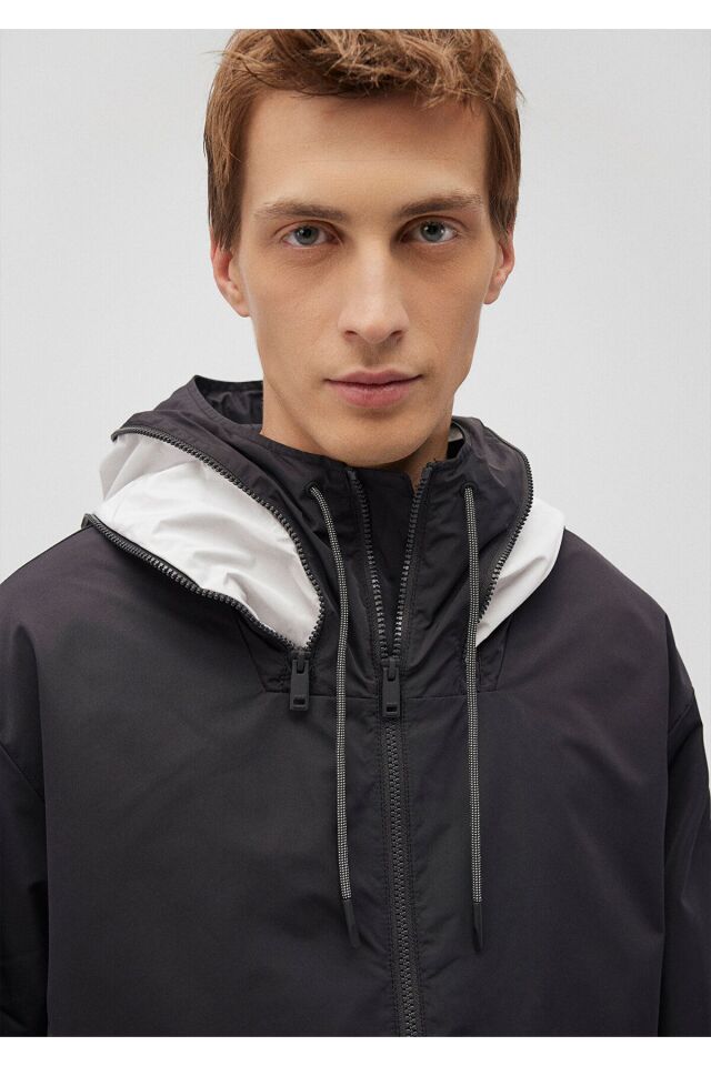 MAVİ ERKEK KAPÜŞONLU CEKET Kömür 0110232-70087