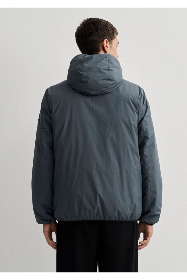 MAVİ ERKEK KAPÜŞONLU CEKET Koyu Deniz Mavi 0110354-80776 XS - MAVİ