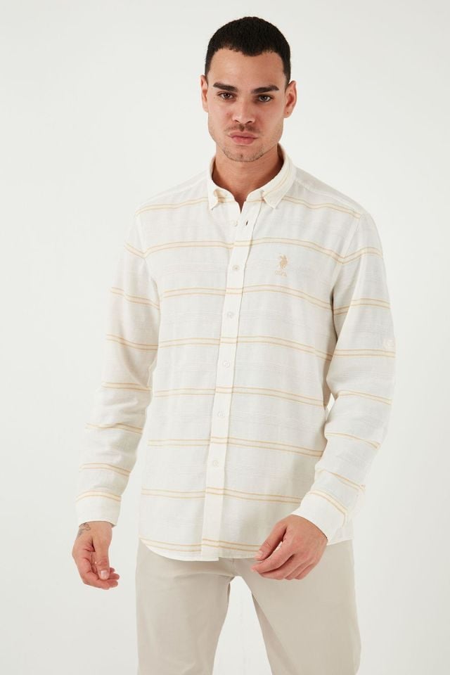 U.S. POLO ASSN. ERKEK DOKUMA GOMLEK G081GL004-000-1831143