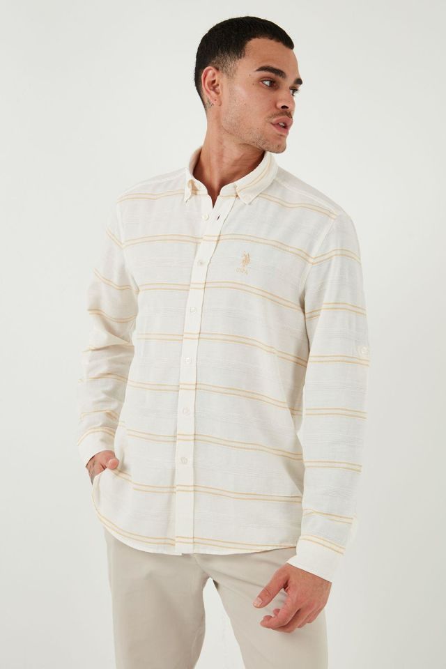 U.S. POLO ASSN. ERKEK DOKUMA GOMLEK G081GL004-000-1831143