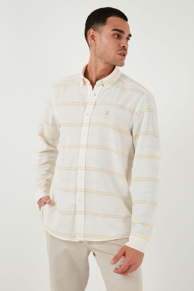 U.S. POLO ASSN. ERKEK DOKUMA GOMLEK G081GL004-000-1831143