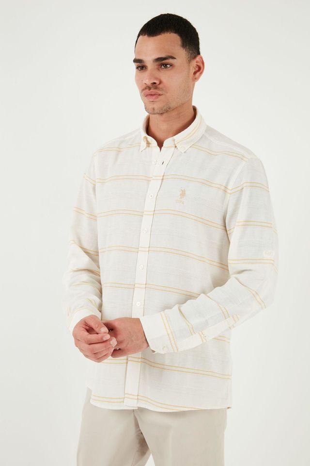 U.S. POLO ASSN. ERKEK DOKUMA GOMLEK G081GL004-000-1831143