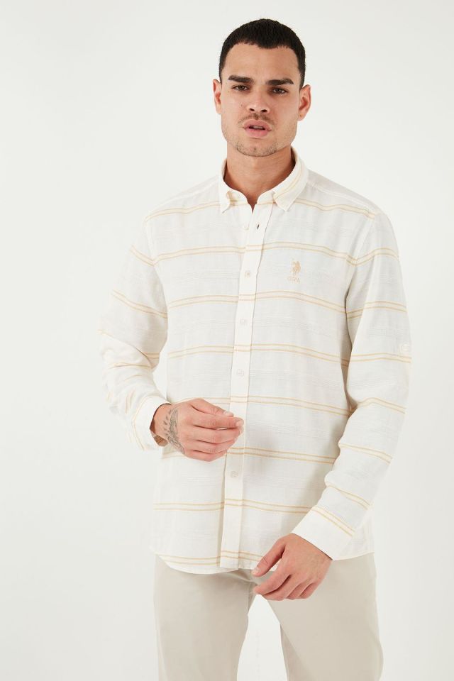 U.S. POLO ASSN. ERKEK DOKUMA GOMLEK G081GL004-000-1831143