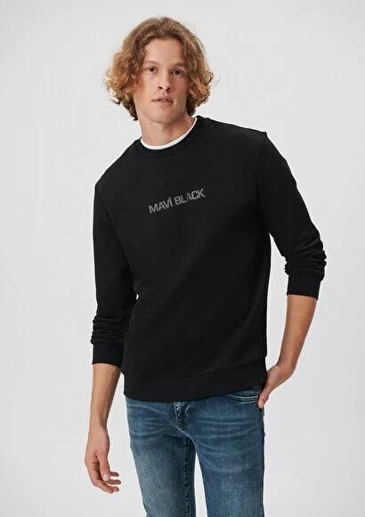 MAVİ ERKEK MAVİ BLACK SWEATSHIRT Siyah 0S10017-900