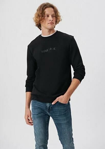 MAVİ ERKEK MAVİ BLACK SWEATSHIRT Siyah 0S10017-900