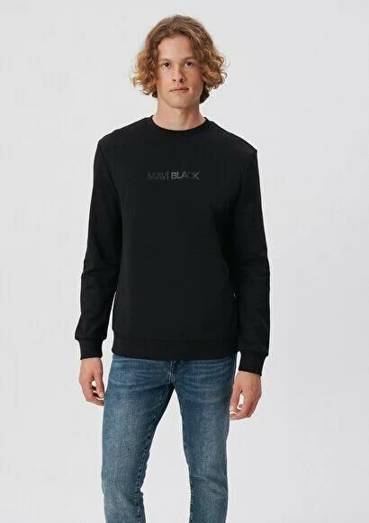 MAVİ ERKEK MAVİ BLACK SWEATSHIRT Siyah 0S10017-900