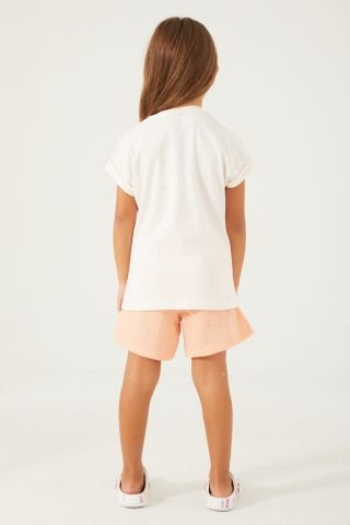 DİSNEY ÇOCUK MİNNİE MOUSE ŞORTLU TAKIM D4777-3 VANİLYA - 4-5