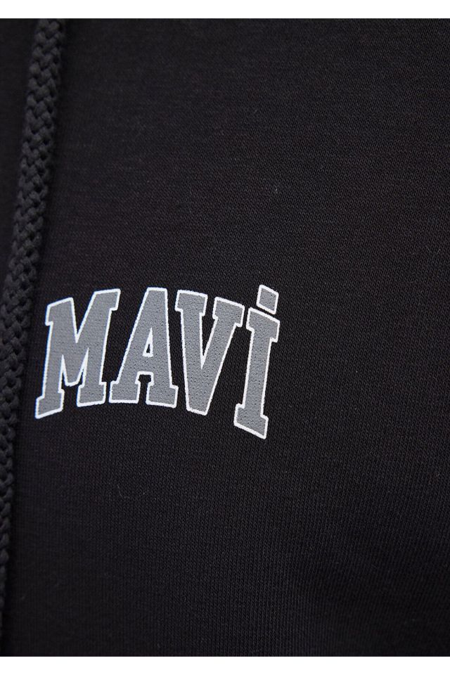 MAVİ ERKEK MAVİ LOGO FERMUARLI KAPÜŞONLU SWEATSHIRT 0611715-900
