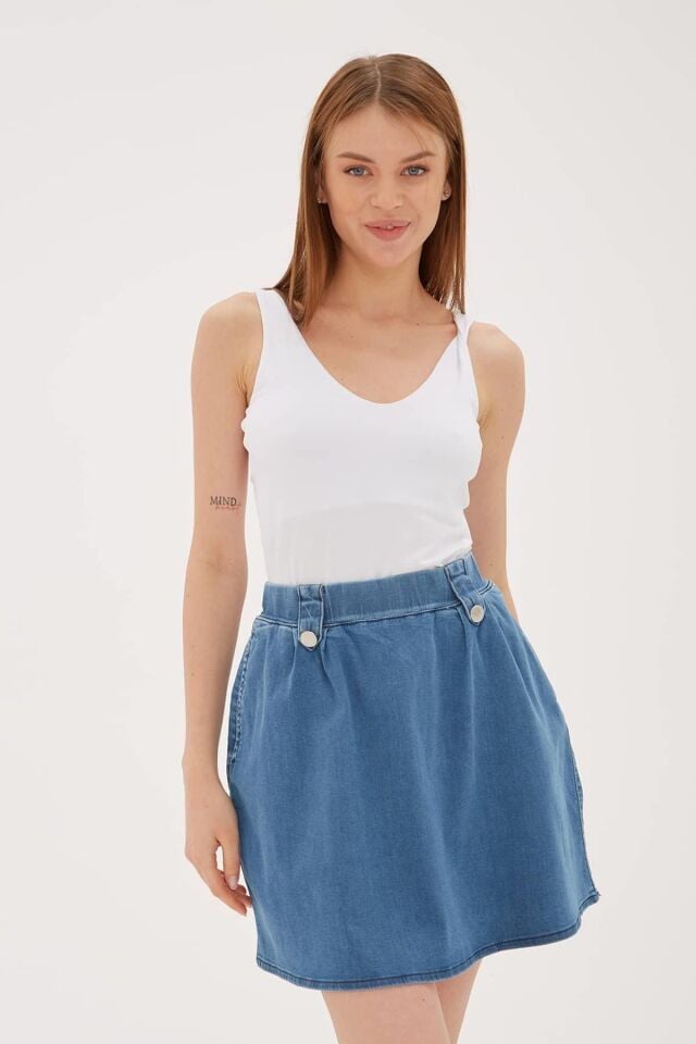 FASHION FRIENDS KADIN V YAKA SIRT ÇAPRAZ ASKILI ATLET 23Y-ATL0535K1