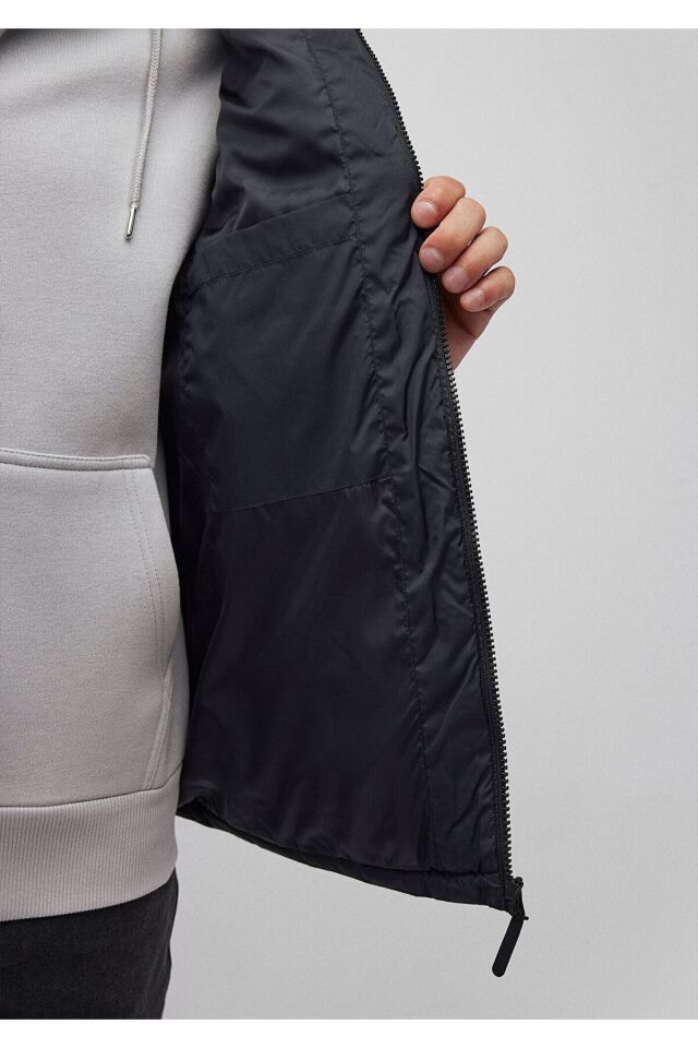 MAVİ ERKEK KAPÜŞONLU YELEK Siyah 010442-900