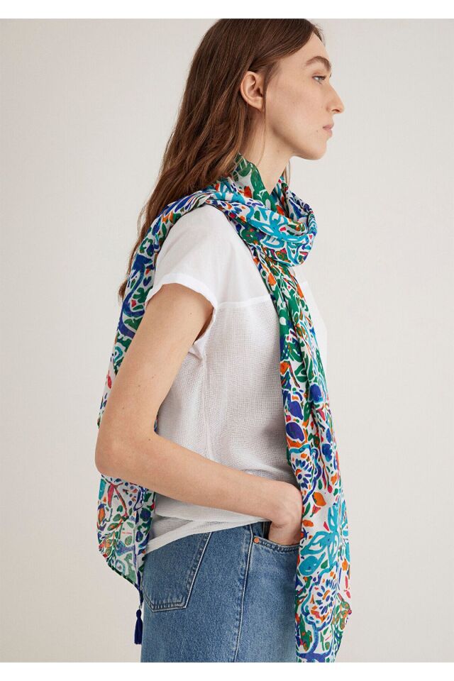 MAVİ KADIN ŞAL Green 1911130-82948