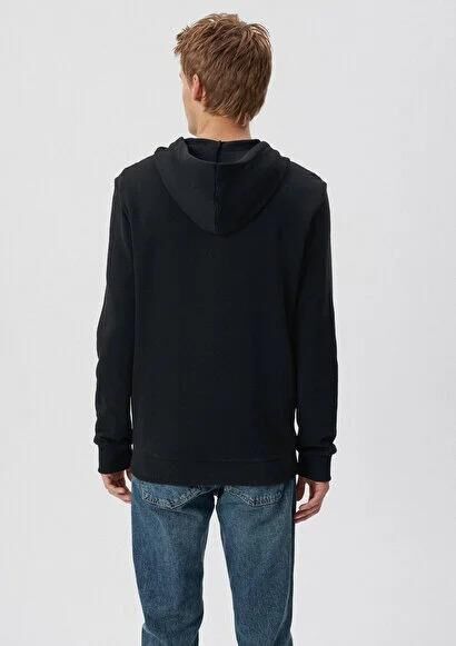 MAVİ ERKEK FERMUARLI SWEATSHIRT  Siyah 065582-900