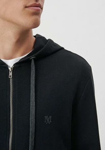 MAVİ ERKEK FERMUARLI SWEATSHIRT  Siyah 065582-900