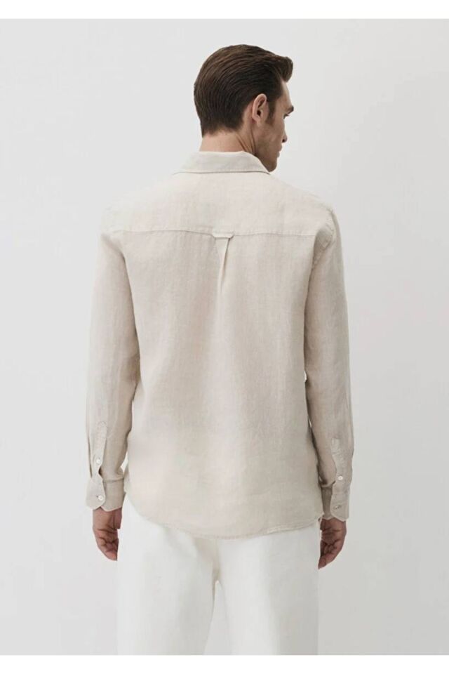 MAVİ ERKEK UZUN KOL GÖMLEK Kum Beji 0211496-70134