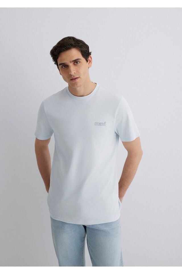 MAVİ ERKEK BASIC TİŞÖRT Toz Mavi 0610360-89288