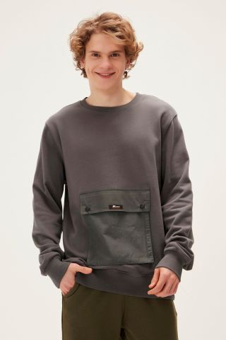 BAD BEAR ERKEK SWEATSHIRT KANGAROO CREWNECK 22.02.12.017