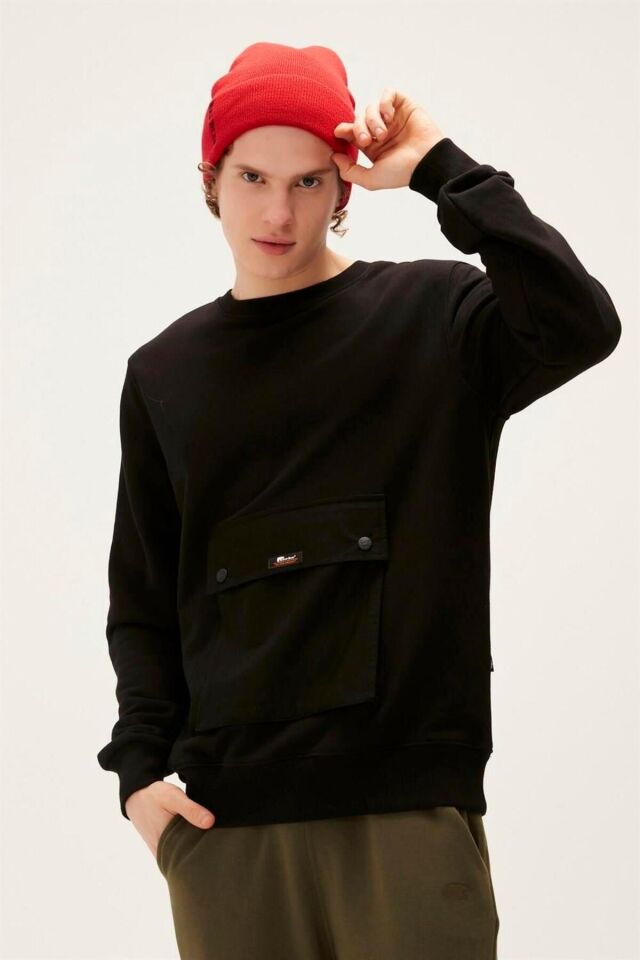 BAD BEAR ERKEK SWEATSHIRT KANGAROO CREWNECK 22.02.12.017