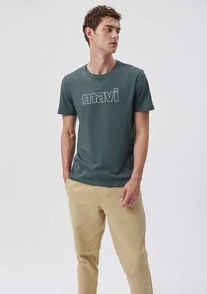 MAVİ ERKEK MAVİ LOGO TİŞÖRT Yosun Yeşili 065781-71598