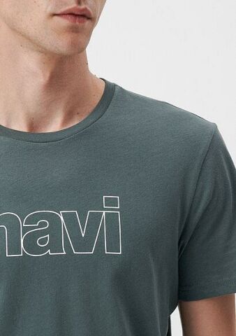 MAVİ ERKEK MAVİ LOGO TİŞÖRT Yosun Yeşili 065781-71598